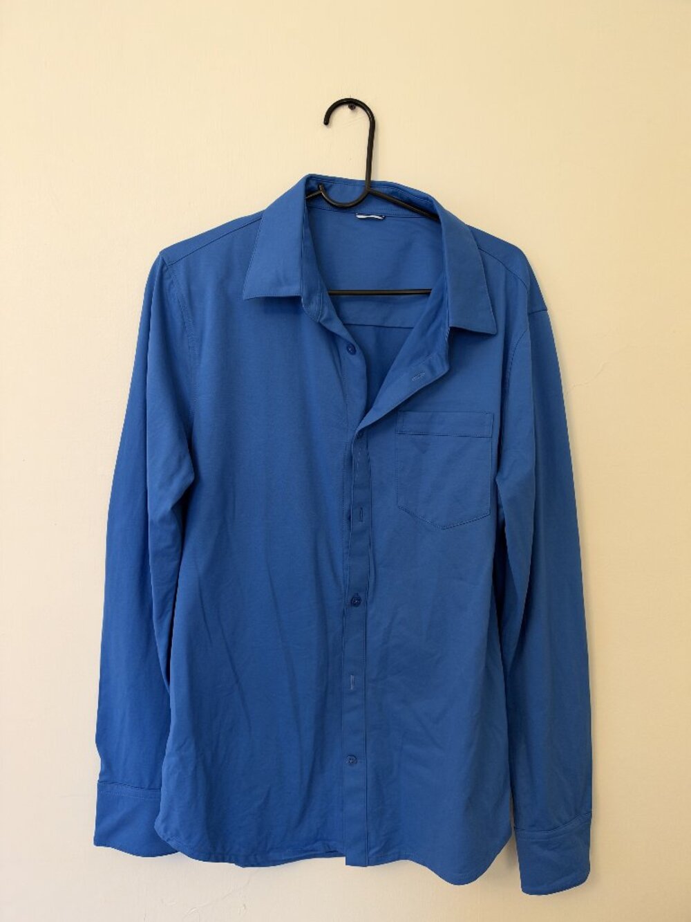 Kit and Ace Blue Long Sleeve Button-Front Pocket Shirt Men's M